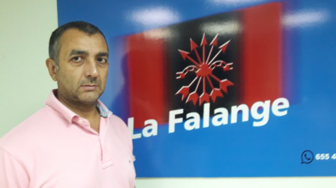 El Jafe Nacional de la Falange entrará en prisión por la protesta en Blanquerna